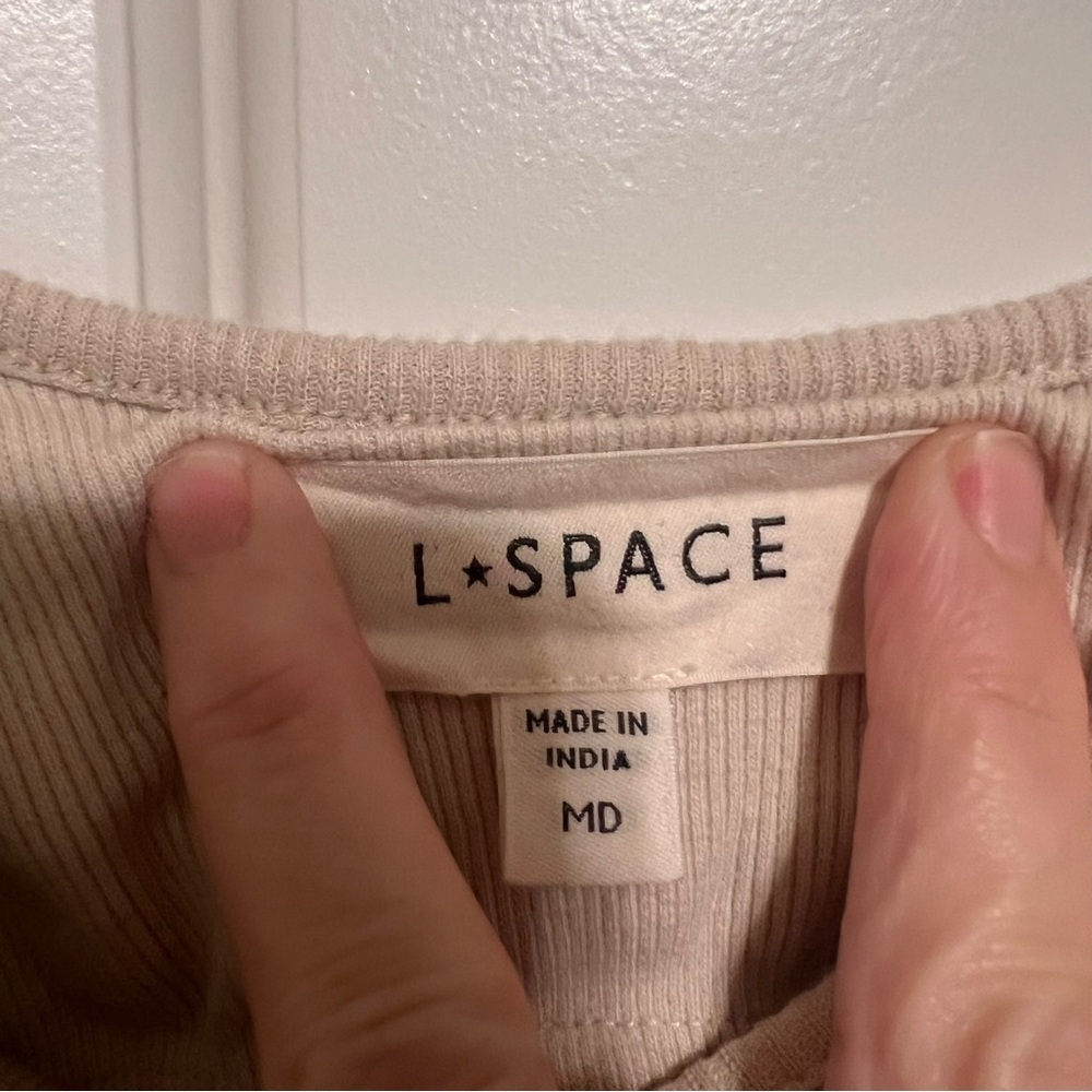 Anthropology L*Space Beige Bodycon Dress - Picture 3 of 10